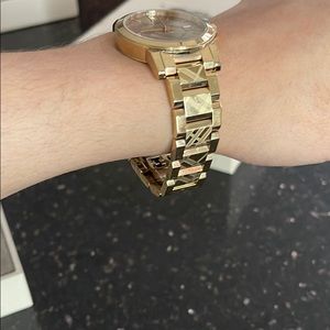 Burberry gold watch